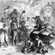 Thomas Nast’s illustration “A Christmas Furlough” on a Harper’s weekly in 1863.